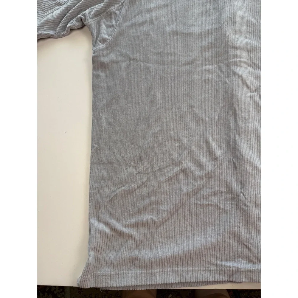 Jordan Brand Grey Ribbed Corduroy Short Sleeve Button Up Shirt XXLT 23 Jumpman - Picture 11 of 12